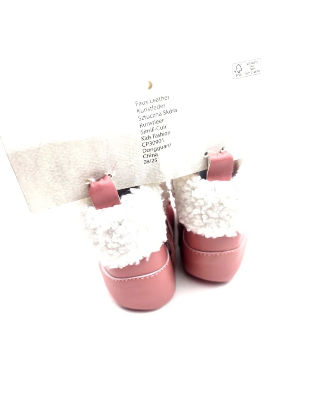 Aspen Baby Boots Size 2 Girls Shoes Animal Pink Booties Embroidered Bear Face